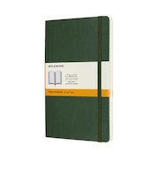 モレスキン（MOLESKINE）　クラシックノートブック　ソフトカバー　横罫　ラージサイズ　マートルグリーン