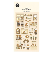 スワテリエ（suatelier）　ステッカー　1145　ggumi　cafe　くまさんカフェ