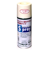 アサヒペン　スプレー　300ml　ツヤあり　アイボリー