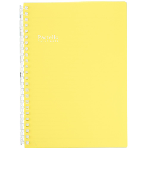 リヒトラブ（LIHIT　LAB.）　パステロ　ツイストノート　A5　イエロー　N1958－5