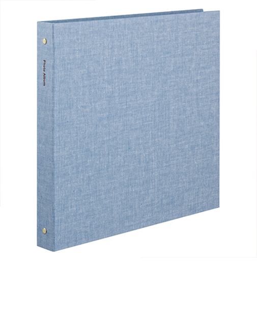 ハンズオリジナル　リングアルバム　L　ブルーシャンブレー