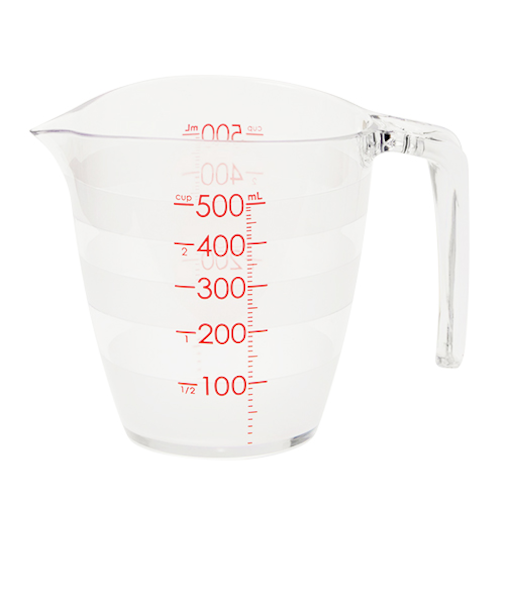 マーナ（marna）　目盛りが見やすい計量カップ　K728　500mL