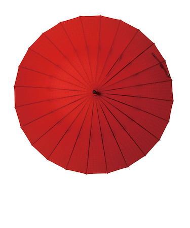 mabu　超軽量24本骨傘　江戸　40292　紅