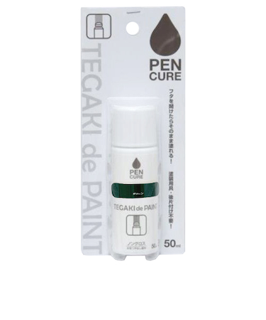ニッペ　ペンキュア　TEGAKI　de　PAINT　グリーン　50mL