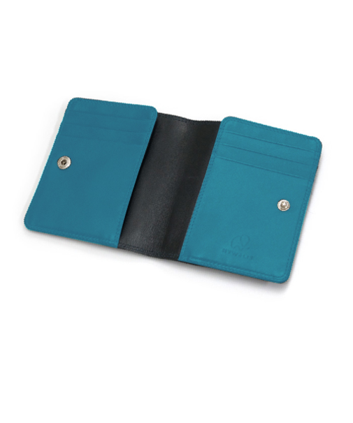 マイウォリット（Mywalit）　VBスリム二つ折りウォレット　MY1174170　ブラック／カリビアン