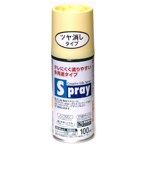 アサヒペン　スプレー　100ml　カントリークリーム