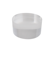 サワダプラテック（SAWADA　PLATEC）　アクリルブロック　円柱　径30×15mm　クリア