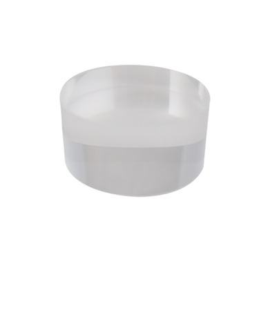 サワダプラテック（SAWADA　PLATEC）　アクリルブロック　円柱　径30×15mm　クリア