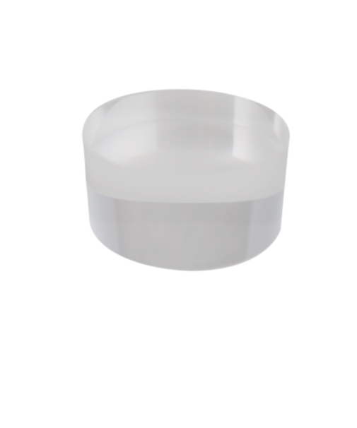 サワダプラテック（SAWADA　PLATEC）　アクリルブロック　円柱　径30×15mm　クリア