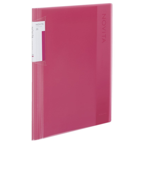 コクヨ（KOKUYO）　クリヤーブック　ノビータ　固定式　B5　20枚　ラ－NV21P　ピンク