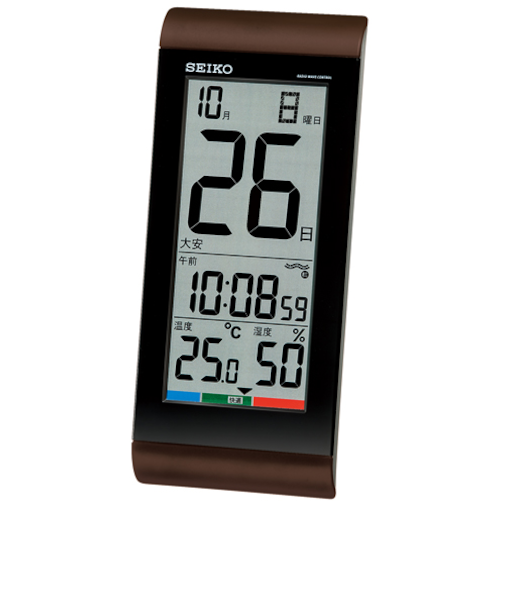 セイコー（SEIKO）　日めくり電波時計　SQ431B　ブラウン