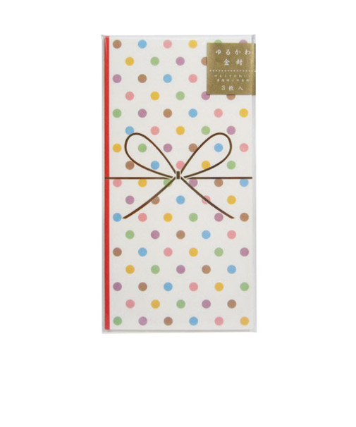 リュリュ　ゆるかわ金封　カラフル　LCPB－03