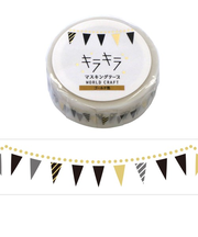 ワールドクラフト　キラキラマスキングテープ　KRMT15-029　Garland