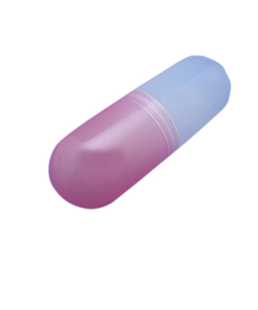 キドワキ　ポリプロピレンケース　カプセル　赤　径45×130mm