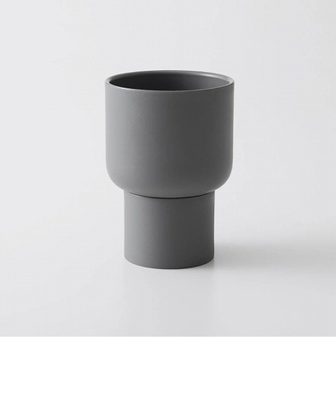 マーナ　プラントポット　100mm　S506GY　ストーングレー