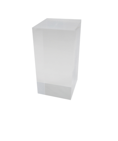 サワダプラテック（SAWADA　PLATEC）　アクリルブロック　50×50×100mm　クリア