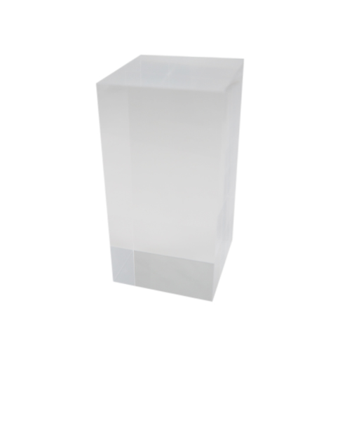 サワダプラテック（SAWADA　PLATEC）　アクリルブロック　50×50×100mm　クリア
