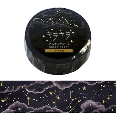 ワールドクラフト　キラキラマスキングテープ　KRMT15-026　Horoscope