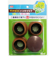 ベスト　ラクラクすべる　マンション用イスキャップ　丸脚　0110－438　36～42ミリ　4個入