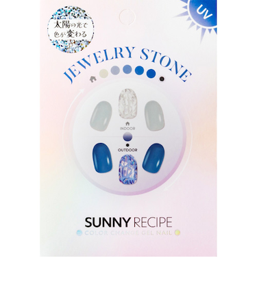 サニーレシピ（SUNNY　RECIPE）　カラーチェンジ　ジェルネイルシール　ジュエリーストーン　30ピース