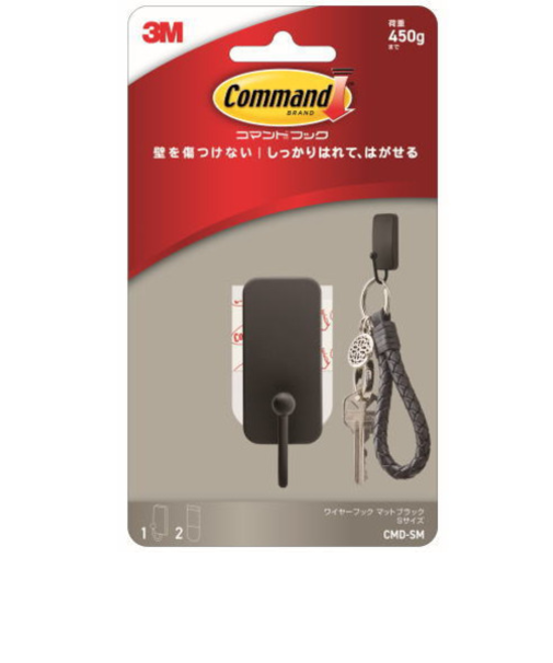 3M　コマンドフック　S　CMD－SM　マットブラック