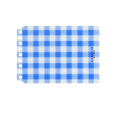 マルマン（maruman）　くるっとリング（KURUTTO　RING）　ギンガムチェック表紙　ミニサイズ　FMR9PB－02　青