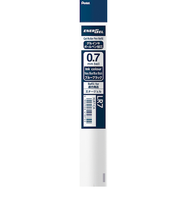 ぺんてる（Pentel）　ジェルボールペン替芯　0.7mm　XLR7-CA　ブルーブラック
