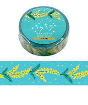 ワールドクラフト　キラキラマスキングテープ　KRMT15-036　Mimosa