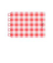 マルマン（maruman）　くるっとリング（KURUTTO　RING）　ギンガムチェック表紙　ミニサイズ　FMR9PB－01　赤