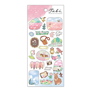 マインドウェイブ　タビステッカー　82329　花畑の国