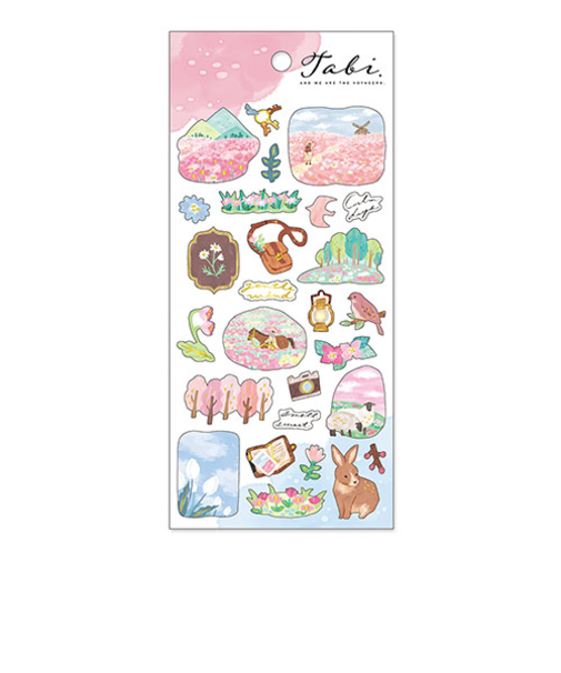 マインドウェイブ　タビステッカー　82329　花畑の国