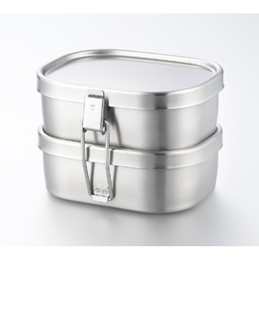 アイザワ　角型ランチBOX　小　2段　360ml×2