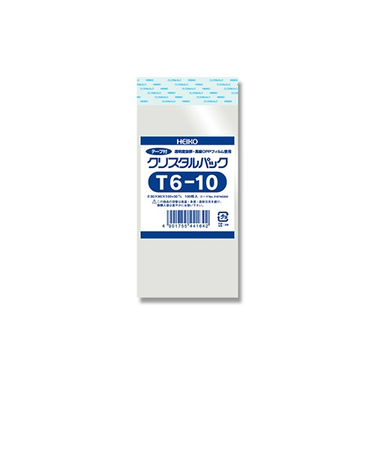 ヘイコー　クリスタルパック　テープ付き　100枚　T6-10