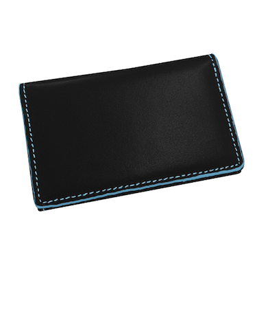 レヴァンクール　ハミルトン　名刺入れ　HT－3　ブラック×ブルー