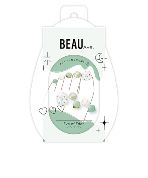 ビューティーアベニュー（BEAUTY　AVENUE）　生ジェルネイルシール　フット用　イブオブエデン　31枚入