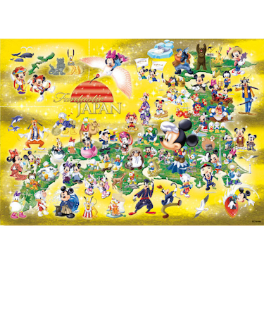 テンヨー　ディズニー　ファンタスティックジャパン　DW-1000-432　世界最小1000ピース