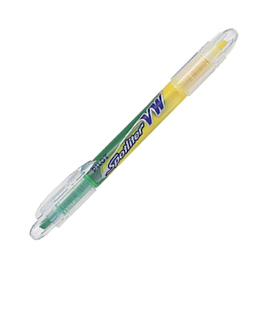 パイロット（PILOT）　スポットライターVW　イエロー／グリーン