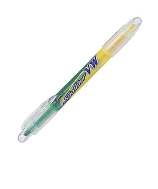 パイロット（PILOT）　スポットライターVW　イエロー／グリーン