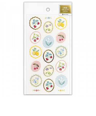 エヌビー社　パールシール大　果物と小花A　1014143