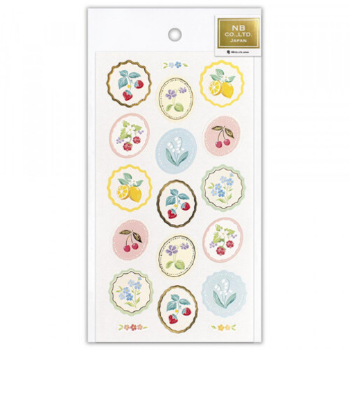 エヌビー社　パールシール大　果物と小花A　1014143