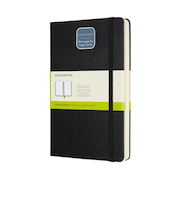 モレスキン（MOLESKINE）　クラシックノートブック　エクスパンデッド　ハードカバー　無地　ラージサイズ　ブラック