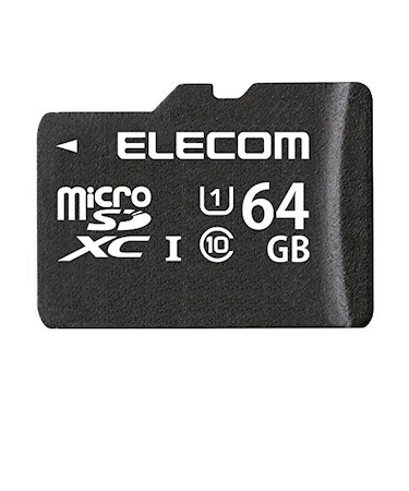 エレコム（ELECOM）　microSDカード　64GB　SD変換アダプタ付　MF-HCMR064GU11A