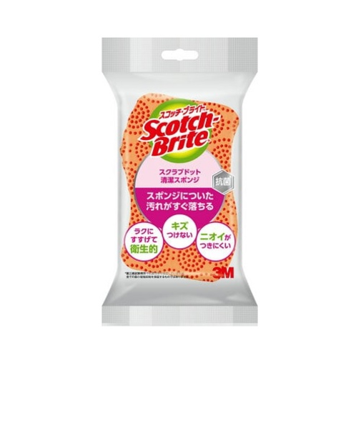 スリーエム（3M）　スコッチ・ブライト　スクラブドット清潔スポンジ　SDS－02KE　オレンジ