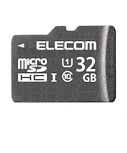 エレコム（ELECOM）　microSDカード　32GB　SD変換アダプタ付　MF-HCMR032GU11A