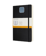 モレスキン（MOLESKINE）　クラシックノートブック　エクスパンデッド　ソフトカバー　横罫　ラージサイズ　ブラック