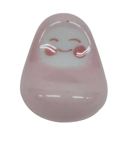 波佐見焼　姫だるま　福ふく　箸置　37015　桃