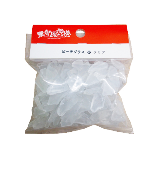 常陸　ビーチグラス　小　透明　200g