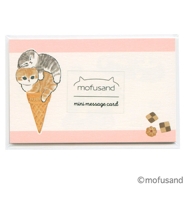 アクティブコーポレーション　モフサンドミニメッセージカード　F06－ANC－37　スウィーツ　8枚入り