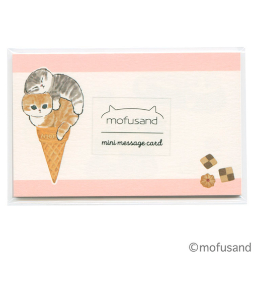 アクティブコーポレーション　モフサンドミニメッセージカード　F06－ANC－37　スウィーツ　8枚入り