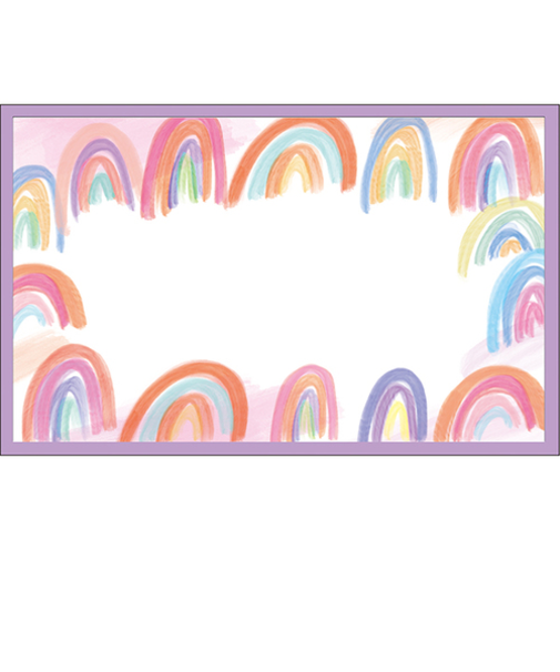 グリーティングライフ　シック　ネームカードセット　MM－421　レインボー　5枚入り